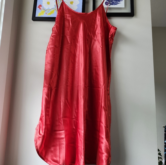 Luxe Red Satin Slip - Picture 5 of 5